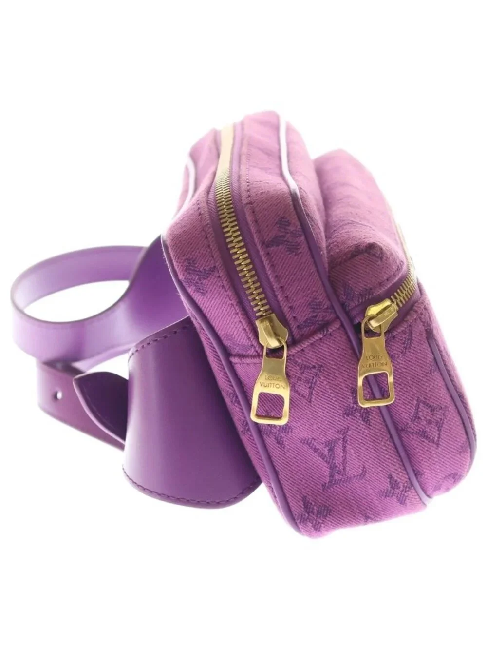 Louis Vuitton Monogram Denim Bum Bag Outdoor Violet Purple